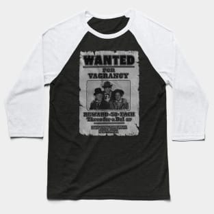 VINTAGE -  WANTED The Three Stooges Baseball T-Shirt